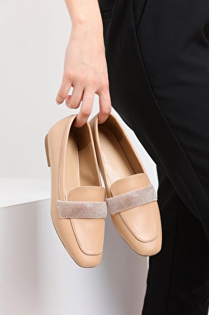 Kadın Loafer 15 - Nude