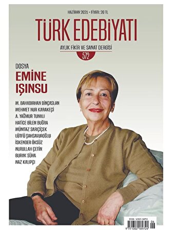 Türk Edebiyatı 572.Sayı Haziran 2021