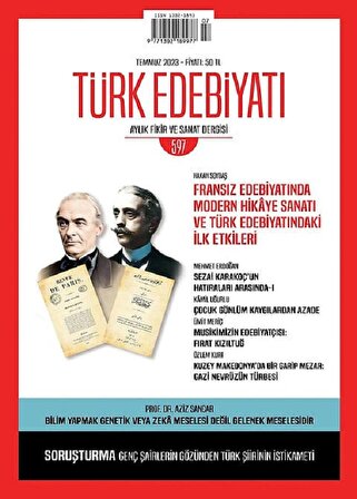 Türk Edebiyatı 597.Sayı Temmuz 2023