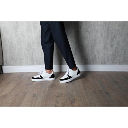 Zebra Beyaz Erkek Hakiki Deri Ayakkabı