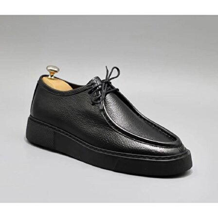 Sisley Siyah Model Siyah Erkek Hakiki Deri Ayakkabı
