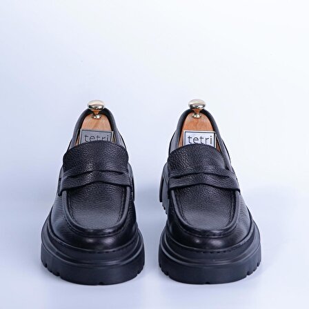Ramonelli Model Gerçek Deri El Yapımı Erkek Siyah Casual Ayakkabı