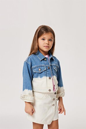 Delmare Kız Çocuk Jean Ceket Denım