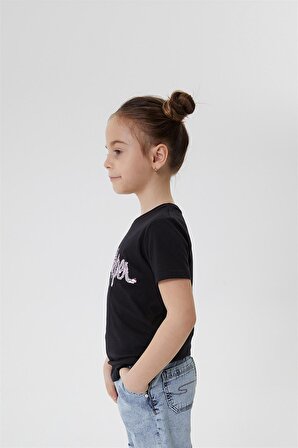 Diamond Blur Kız Çocuk T-Shirt Siyah