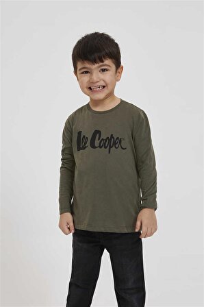 Logon Erkek Çocuk Sweatshirt Haki