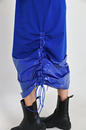 Ftz Women Kadın İki İp Elbise Saks Mavi
