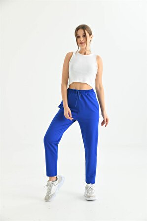 Ftz Women Kadın İki İp Pantolon Saks Mavi