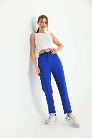 Ftz Women Kadın İki İp Pantolon Saks Mavi