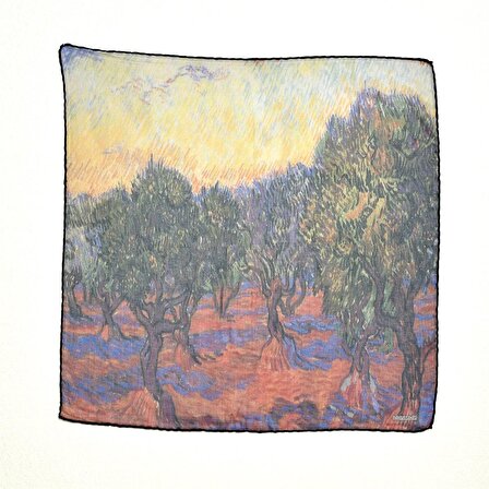 Van Gogh Olive Tree Desenli Bandana
