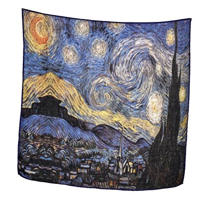 Van Gogh Starry Night Desenli Bandana