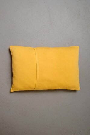 Peraluna FREE PILLOW %100 Organik Pamuk Triko Yastık Kılıfı 60X40 CM Sarı