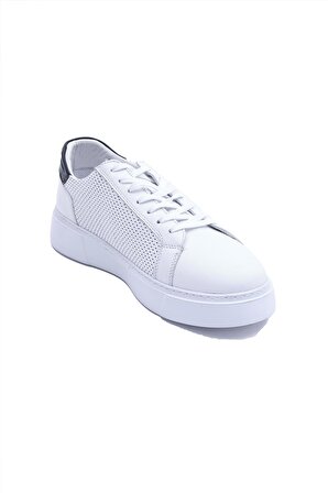 Punto 573185 Hakiki Deri Bağcıklı Sneaker Spor Günlük Ayakkabı Erkek