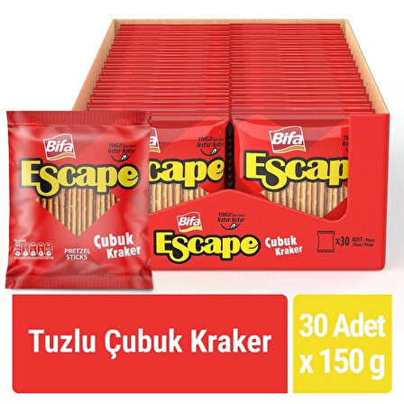 Bifa Escape Tuzlu Çubuk Kraker 150 gr x 30 Adet