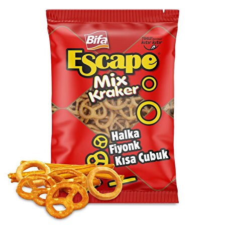 Bifa Escape Mix Kraker Kısa Çubuk - Fiyonk - Halka 150 gr x 3 Adet