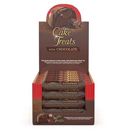 Bifa Cake Treats Sütlü Çikolatalı Kakaolu Bar Kek 35 gr x 24 adet