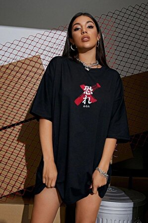 Unisex Oversize Osaka Baskılı Salaş Kesim T-shirt