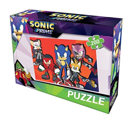 Sonic 3+ Yaş Orta Boy Puzzle 200 Parça