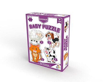 Laço Kids Hayvanları Öğreniyorum 1+ Yaş Büyük Boy Puzzle 2 - 3 - 4 - 5 Parça