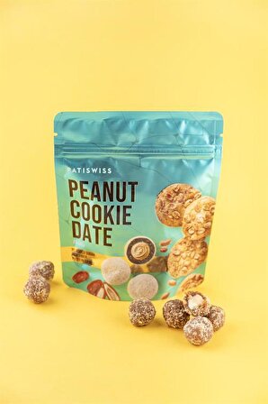 Peanut Cookie Date Şeker İlavesiz Hurma Topu 90g