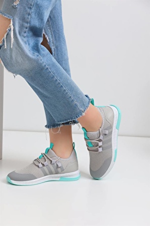 Unisex Triko Sneaker TNT2 - Gri Yeşil