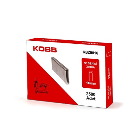 KOBB KBZ9016 16mm 2500 Adet 90 Serisi Ağır Hizmet Tipi Zımba Teli