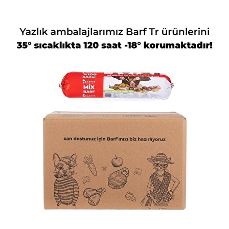 Mix Barf 20 kg Salam Paket Köpek Maması