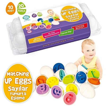 Circle Toys 10'lu Sayılar Yumurta Eşleştirme