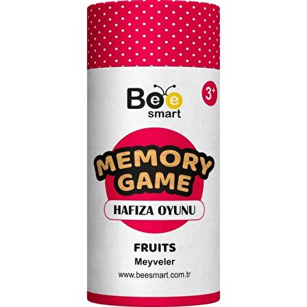 Bee Smart Memory Game Fruits - Ahşap Meyveler