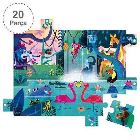 Janod 100 Parça Çantalı Puzzle - Inka Macerası