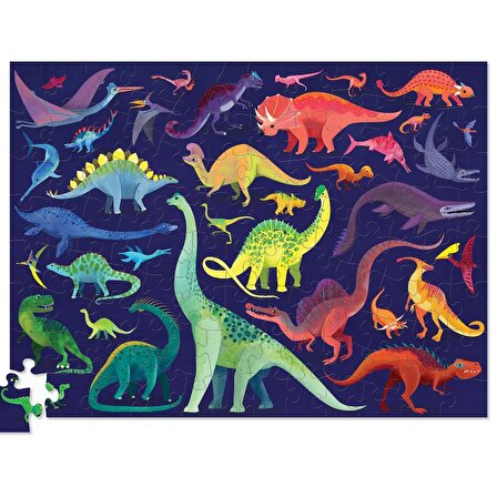 Crocodile Creek Dinozor Dünyası 5+ Yaş Büyük Boy Puzzle 100 Parça