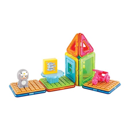 Magformers Mıknatıslı Cube House Set - Penguin - 20 Parça