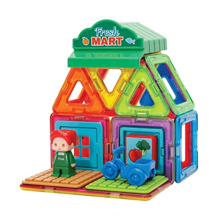 Magformers Mıknatıslı Town Set - Mart - 22 Parça