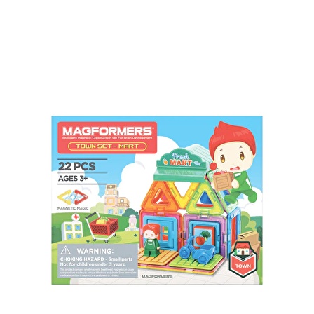 Magformers Mıknatıslı Town Set - Mart - 22 Parça