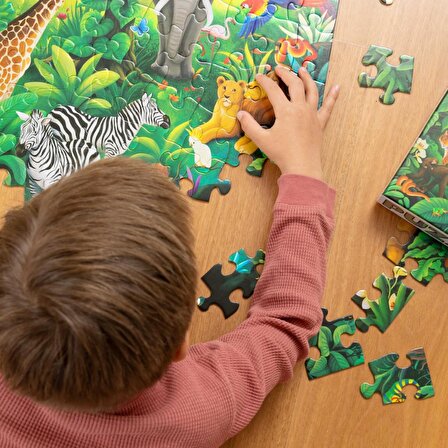 Crocodile Creek Orman Cenneti 5+ Yaş Büyük Boy Puzzle 100 Parça