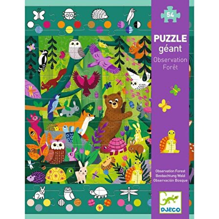 Djeco Dev Puzzle 54 Parça / Observation Forest