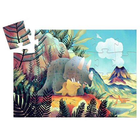 Djeco Dekoratif Puzzle 24 Parça / Teo the Dinosaur