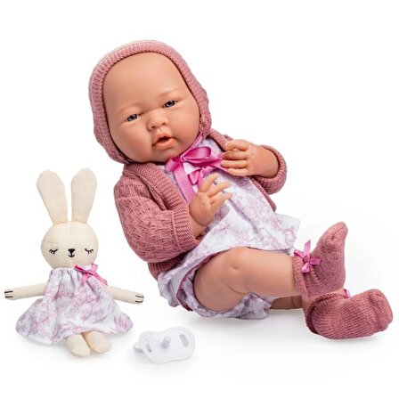Berenguer Boutique Oyuncak Bebek 38 cm - Pembe Hırka ve Tavşanlı