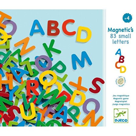 Djeco Mıknatıslı Oyunlar - 83 Small Magnetic Letters