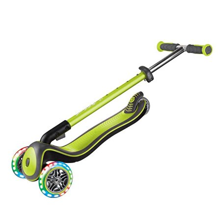 Globber Elite Deluxe Işıklı Scooter - Yeşil