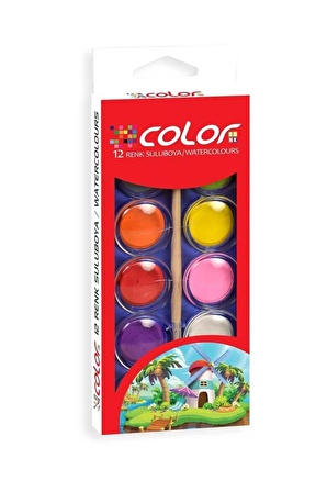 colorbank Sulu Boya 12 Renk Büyük