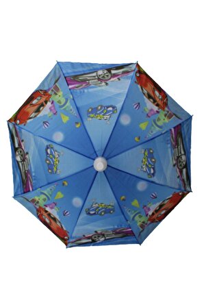 Marlux Bardaklı Korumalı Erkek Çocuk Mavi Baskılı Şemsiye M21MARCE2R001