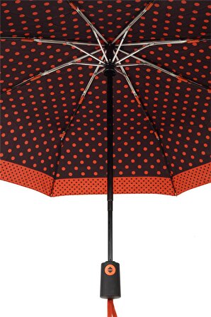 Marlux Kırmızı Puantiyeli Tam Otomatik Kadın Şemsiye M21MAR707R002