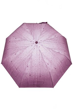 Marlux Pembe Yağmur Damlası Tam Otomatik Kadın Şemsiye M21MAR6177R004