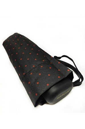 Marlux Siyah Puantiyeli Çanta Boy Kadın Şemsiye M21MAR210PR01