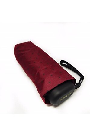 Marlux Bordo Puantiyeli Çanta Boy Kadın Şemsiye M21MAR210PR03