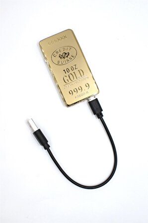 Silvio Monetti Altın Renk Altın Görünümlü USB Şarjlı Çakmak SMC530USBR1