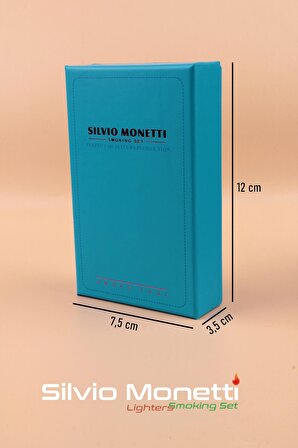 Silvio Monetti Kapaklı Torch Gazlı Çakmak - SMCK639MR02