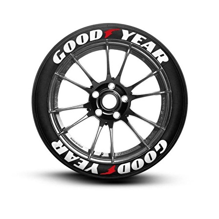 Good Year Beyaz Kalıcı Lastik Yazısı Good Year Sticker 8 Kit Büyük Boy