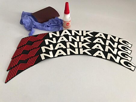 Nankang Beyaz Kalıcı Lastik Yazısı Nankang Sticker 4 Kit