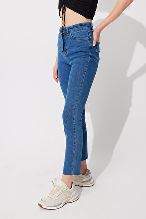 Mavi Yüksek Bel Straight Fit Jean SS23JP4744MA